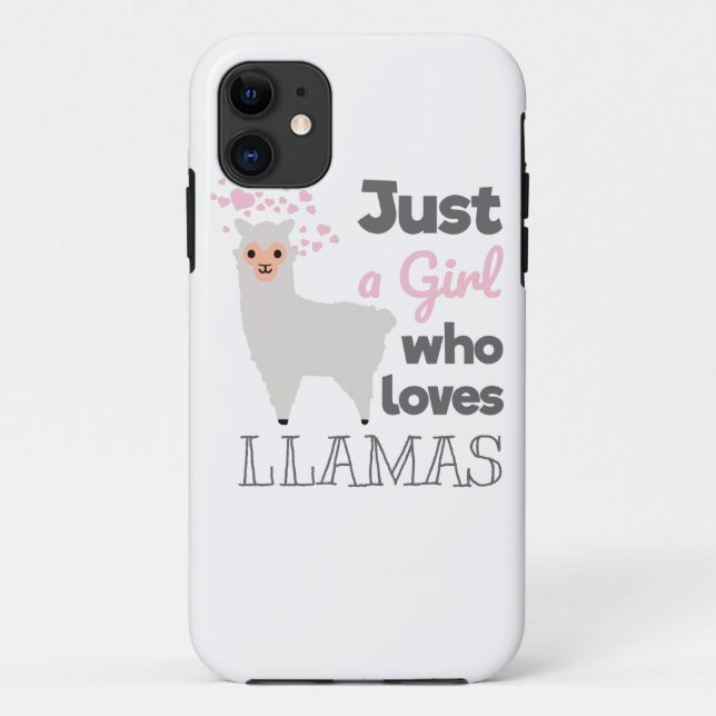 Nur ein Mädchen, das Llamas Liebe Case-Mate iPhone Hülle (Rückseite)