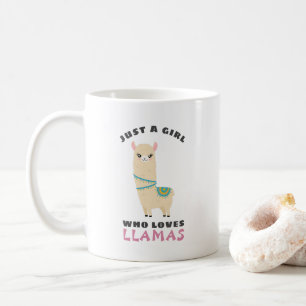 Nur ein Mädchen, das Llamas Liebe Kaffeetasse