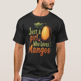 Nur ein Mädchen, das Mangos Liebe T-Shirt