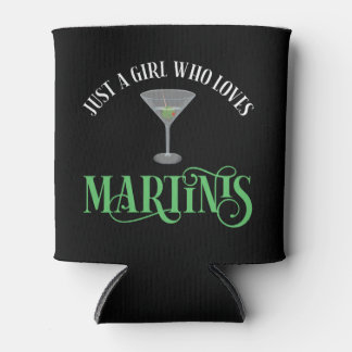 Nur ein Mädchen das Martinis liebt Dosenkühler