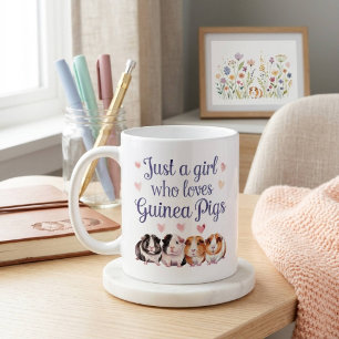 Nur ein Mädchen, das Meerschweinchen liebt   Meers Kaffeetasse