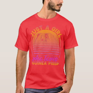 Nur ein Mädchen, das Meerschweinchen liebt süße Ti T-Shirt