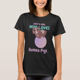 Nur ein Mädchen, das Meerschweinchen-Tiere liebt T-Shirt