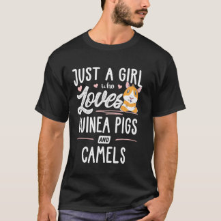 Nur ein Mädchen, das Meerschweinchen und Kamele li T-Shirt