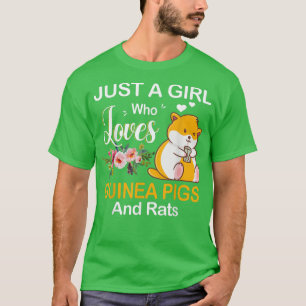 Nur ein Mädchen, das Meerschweinchen und Ratten li T-Shirt