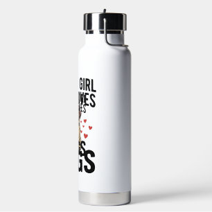 Nur ein Mädchen, das Mops-Oldtimer-Hunde-Shirt-Des Trinkflasche