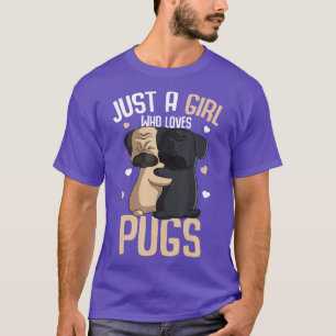 Nur ein Mädchen, das Möpsen Lieben Kinder Mops Lov T-Shirt
