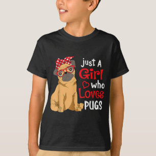 Nur ein Mädchen, das Möpsen Lieben - Niedlicher Mo T-Shirt