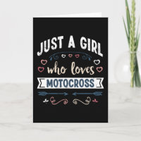 Nur ein Mädchen, das Motocross Funny Gifts Liebe