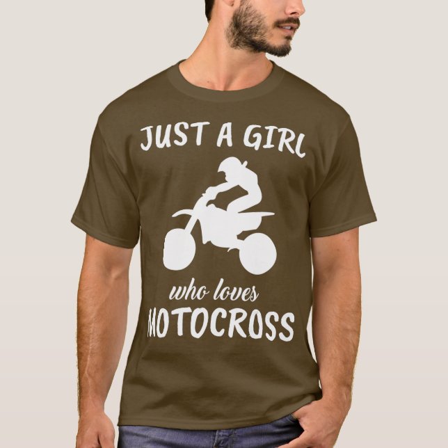 Nur ein Mädchen, das Motocross-Sportsaal Liebe T-Shirt (Vorderseite)