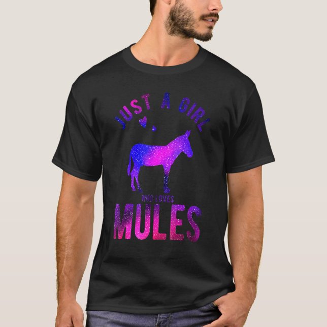 Nur ein Mädchen, das Mules Mule Liebe T-Shirt (Vorderseite)