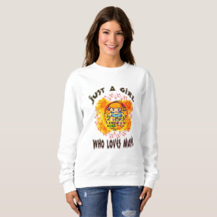 Nur ein Mädchen, das Musik Liebe Sweatshirt