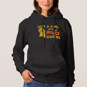 Nur ein Mädchen, das Niedliche Enten für Mädchen L Hoodie