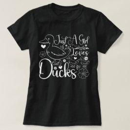 Nur ein Mädchen, das Niedliche Enten Lieben Enten T-Shirt