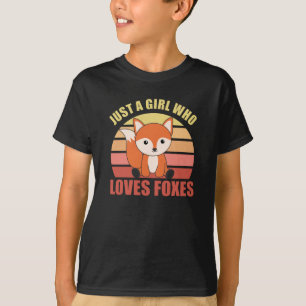 Nur ein Mädchen, das Niedliche Tiere für Mädchen L T-Shirt
