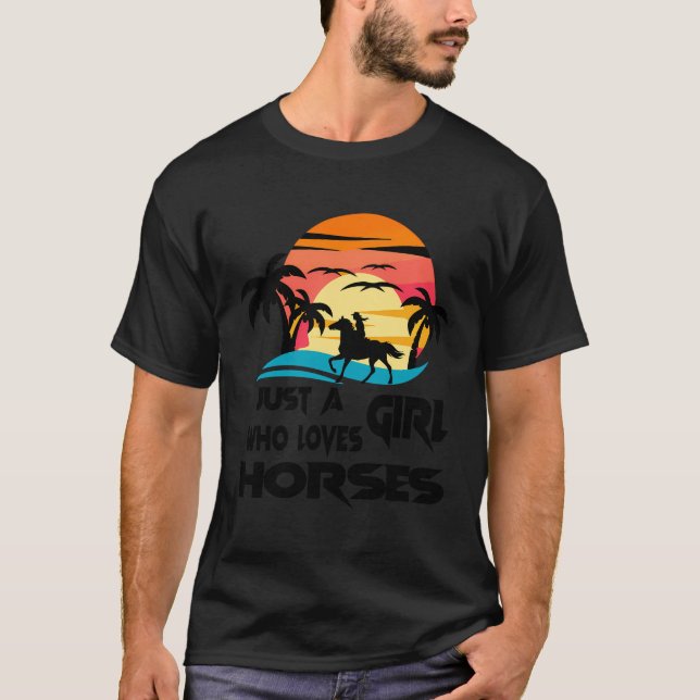Nur ein Mädchen, das Niedliches Design Liebe Schön T-Shirt (Vorderseite)