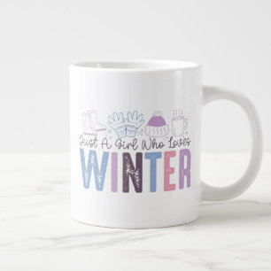 Nur ein Mädchen, das Niedliches saisonales Design Jumbo-Tasse