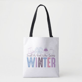 Nur ein Mädchen, das Niedliches saisonales Design  Tasche