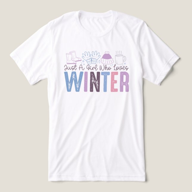 Nur ein Mädchen, das Niedliches saisonales Design  Tri-Blend Shirt (Design Vorderseite)