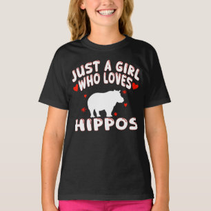 Nur Ein Mädchen, Das Nilpferde Liebt T-Shirt