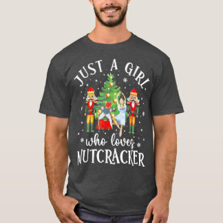Nur ein Mädchen, das Nussknacker-Christ-Ballett li T-Shirt