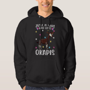 Nur ein Mädchen, das Okapis Niedlich Okapi Lieben Hoodie