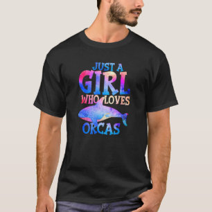 Nur ein Mädchen, das Orcas Liebe Whale Kinder Jung T-Shirt