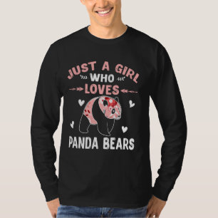 Nur ein Mädchen, das Panda Lieben Bears Coole Lieb T-Shirt