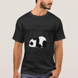 Nur ein Mädchen, das Pandas Lieben T-Shirt