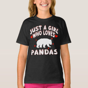 Nur Ein Mädchen Das Pandas Liebt T-Shirt