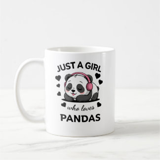 Nur ein Mädchen, das Pandas liebt Tasse - Süße Pan