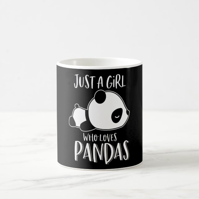 Nur ein Mädchen, das Pandas Niedliche Schlafpanda  Kaffeetasse (Mittel)