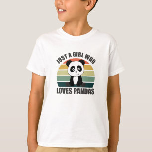Nur ein Mädchen, das Pandas-Niedliche Tiere Lieben T-Shirt