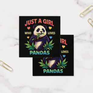 Nur ein Mädchen, das Pandas süß findet