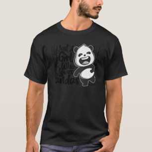 Nur ein Mädchen, das Pandas-Tier für Frauen Liebe  T-Shirt