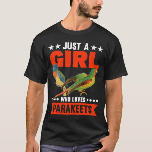 Nur ein Mädchen, das Parakeets Liebe 1 T-Shirt
