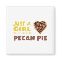 Nur ein Mädchen, das Pecan-Kuchen Lieben