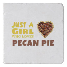 Nur ein Mädchen, das Pecan-Kuchen Lieben