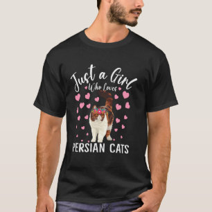 Nur Ein Mädchen Das Perserkatzen Frauen Und Mädche T-Shirt