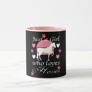 Nur ein Mädchen, das Pferde in Rosa liebt   Tasse