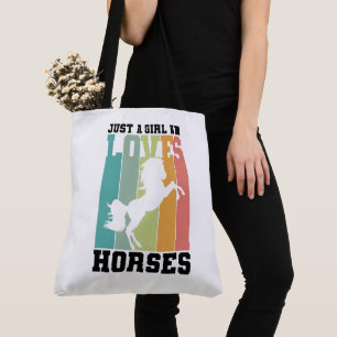 Nur ein Mädchen, das Pferde Liebe   PferdeGirl Tasche