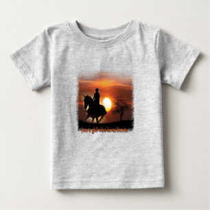 nur ein Mädchen, das Pferde Lieben Baby T-shirt