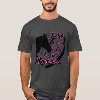 Nur ein Mädchen, das Pferde Lieben Pferde Pferdefr T-Shirt