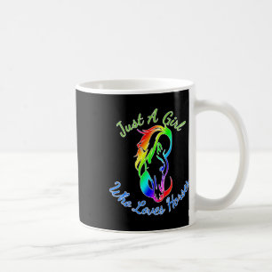 Nur ein Mädchen, das Pferde Lieben Reiten Geschenk Kaffeetasse