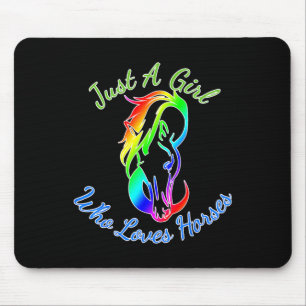 Nur ein Mädchen, das Pferde Lieben Reiten Geschenk Mousepad