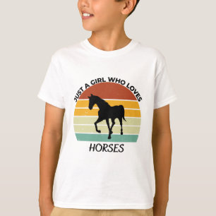 Nur ein Mädchen, das Pferde Lieben T-Shirt