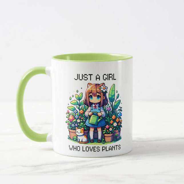 Nur ein Mädchen, das Pflanze Liebe Tasse (Links)