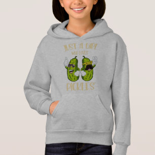 Nur ein Mädchen, das Pickeln  Hoodie