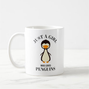 Nur ein Mädchen, das Pinguine Liebe Kaffeetasse