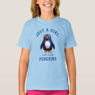 Nur ein Mädchen, das Pinguine Liebe T-Shirt